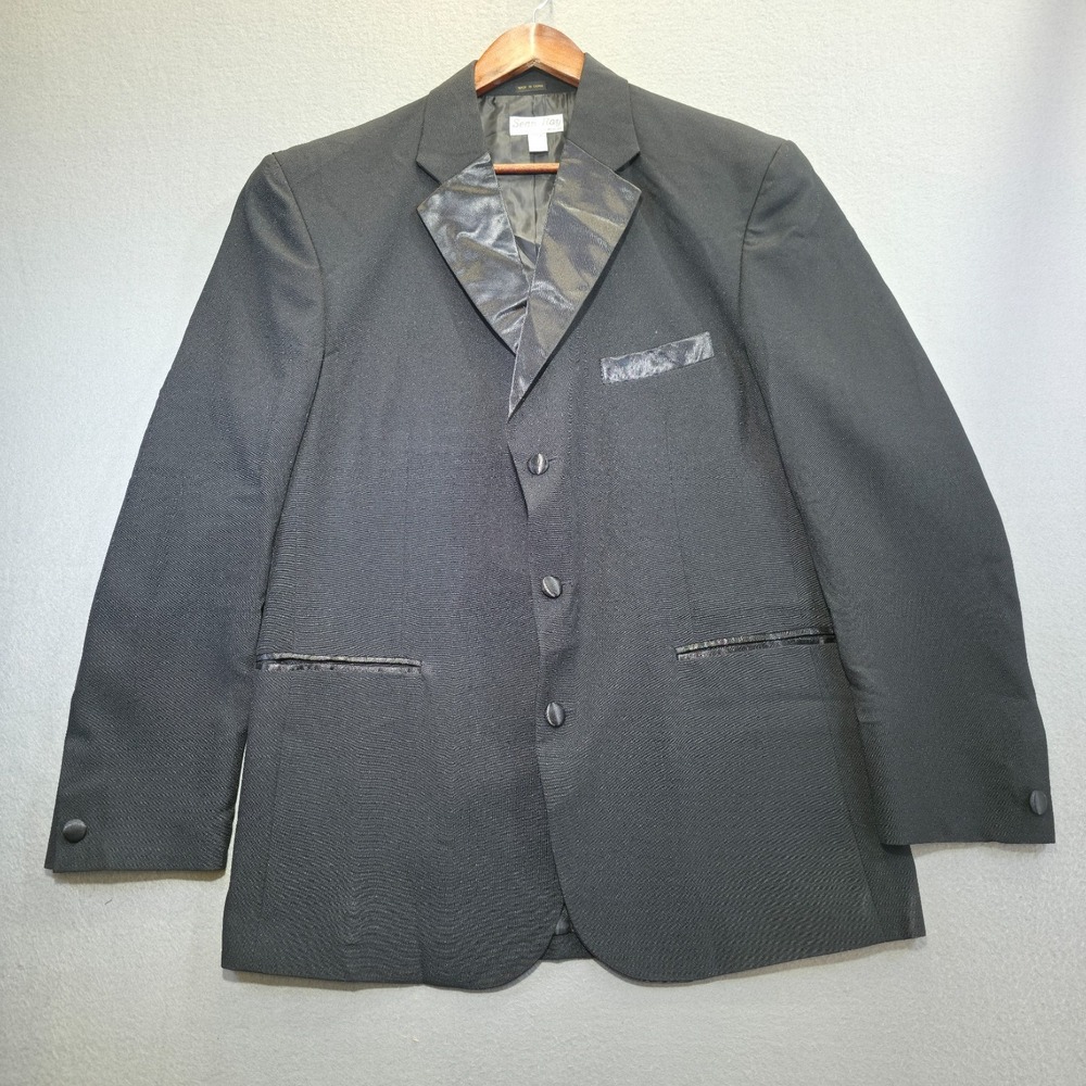 Sean Ray Men's Black 3 Button Tuxedo‎ Jacket Size 42/35